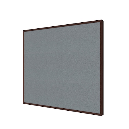 Ghent Bulletin Board, Fabric, 4 ft H x 6 ft W, Espresso Modern Frame, Black IMM46ESPF91